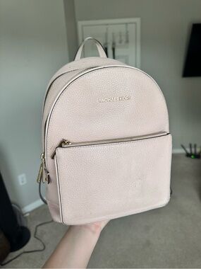 Michael Kors Blush Leather Backpack with Gold Hardware